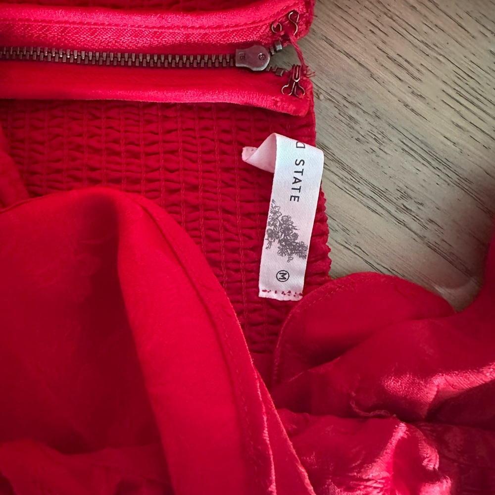 Altar'd State Red Ruffled Mini Dress - Picture 4 of 6